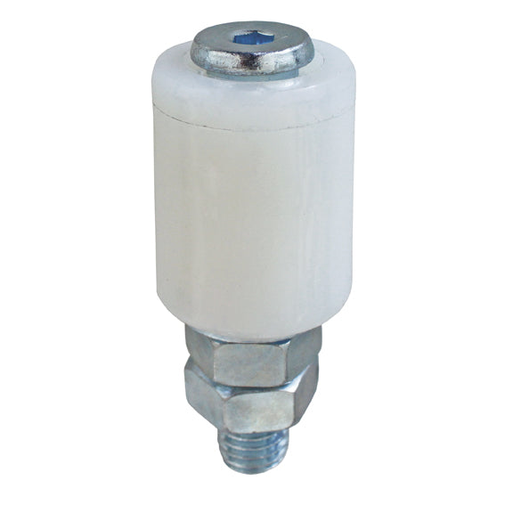 Koliesko-nylonové Zn, D42mm, white