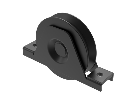 Pojazdové koliesko komplet - V, Zn, D80, čierne