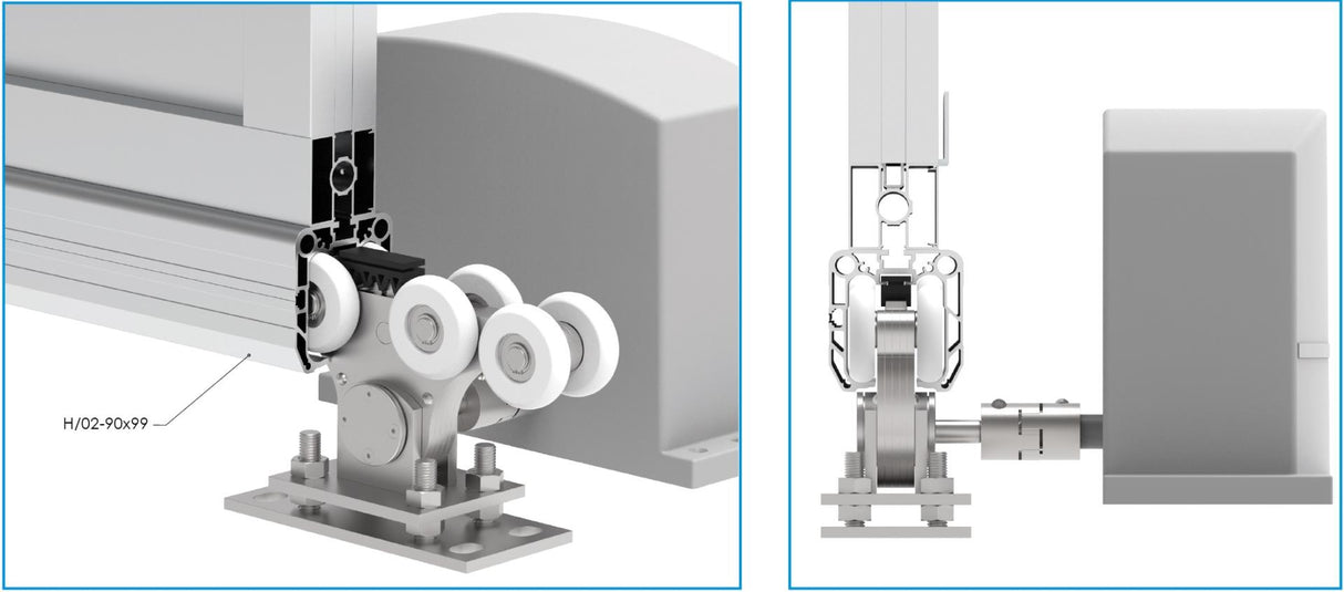 Sada pre posuvnú bránu do 4m profil AL 90x99mm