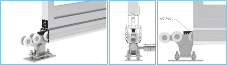 Sada pre posuvnú bránu do 4m profil AL 90x99mm