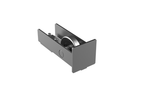 Koliesko dojazdové s krytkou Zn, profile 60x60, antracit