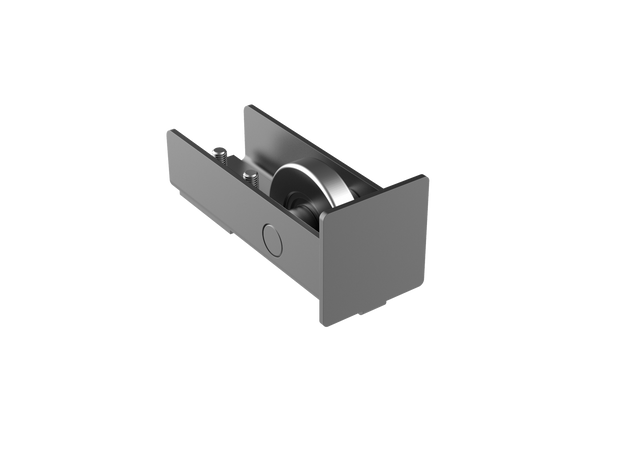 Koliesko dojazdové s krytkou Zn, profile 70x70, antracit