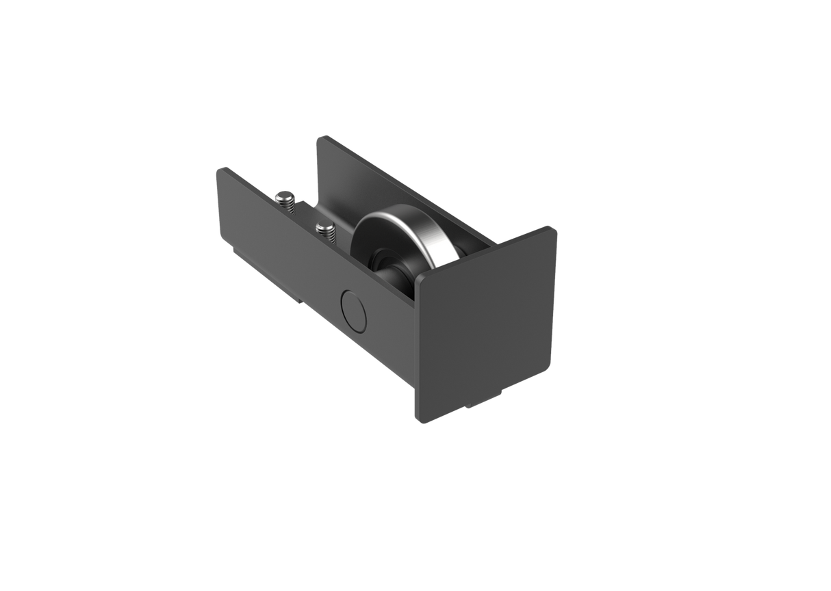 Koliesko dojazdové s krytkou Zn, profile 60x60, čierne