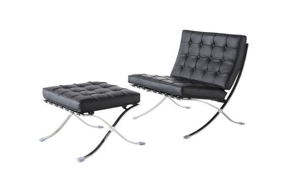 Kožené kreslo barcelona design Barcelona replika