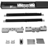 Kovanie - Posuvné dvere-lišta,2x tlmené black