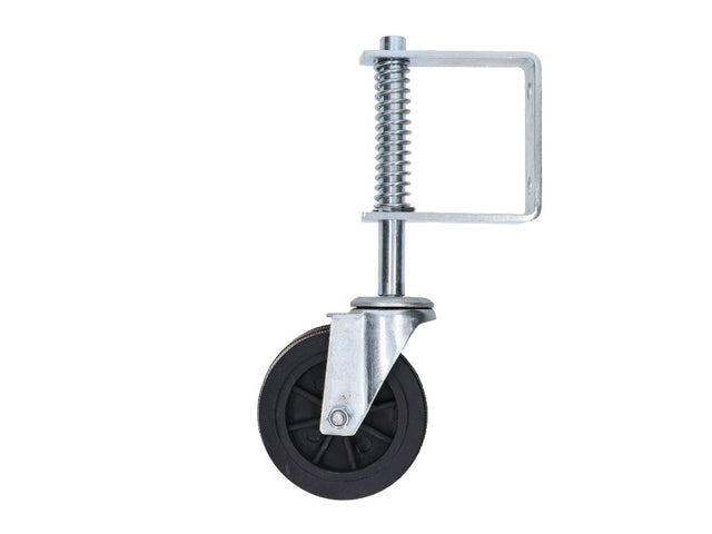 Spodné koliesko pre krídlové brány, s pružinou