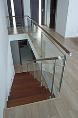 Stĺpik, vrchné kotvenie - ľavý AISI304, D42,4x2/2x