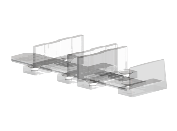 Kovanie pre posuvné dvere - lišta AL 60kg