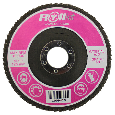 Kotúč lamelový na oceľ, D125, d22,2, t8,3 mm, P40