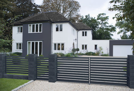 Brána 2kr. Oceľová SAFIR 4000x1500mm, Grafitová sivá