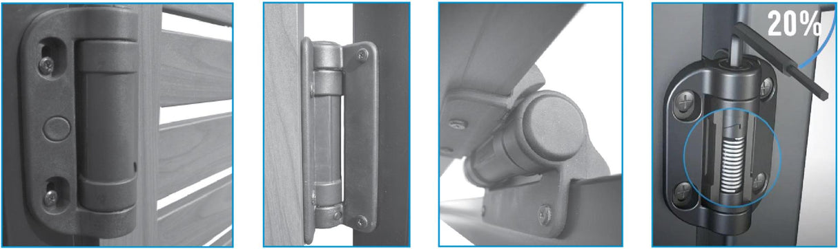 Záves na brány, s pevnou pružinou