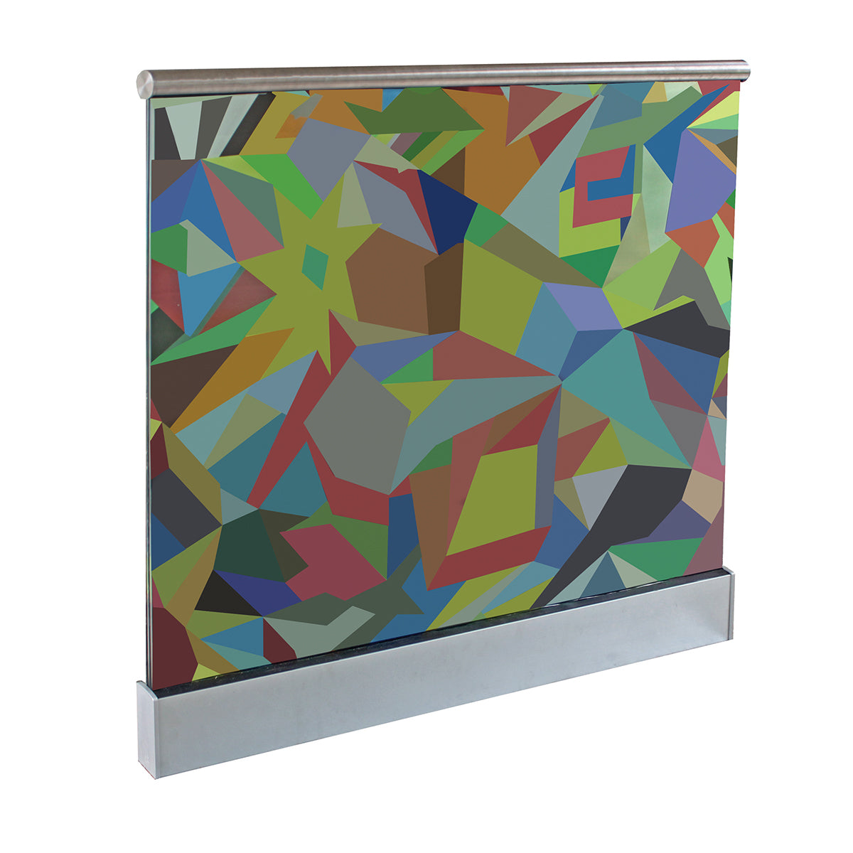 Celosklenené zábradlie v AL profile, 2500x1000mm