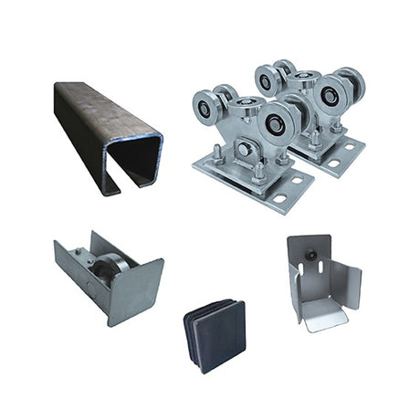 Zostava pre posuvnú bránu do 4,5m, Fe, 70x70mm