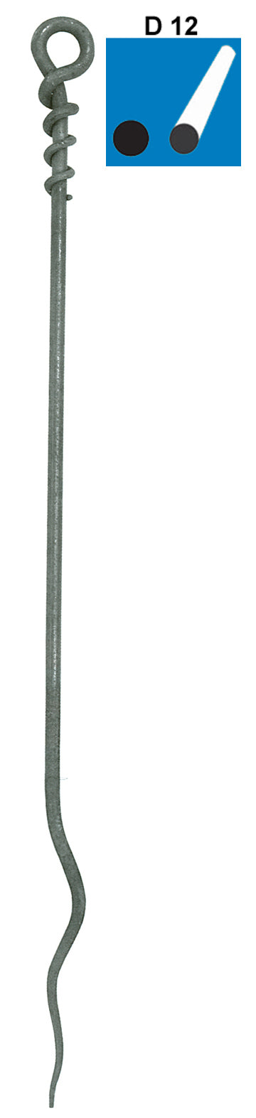 Tyč kovaná D12, h900mm