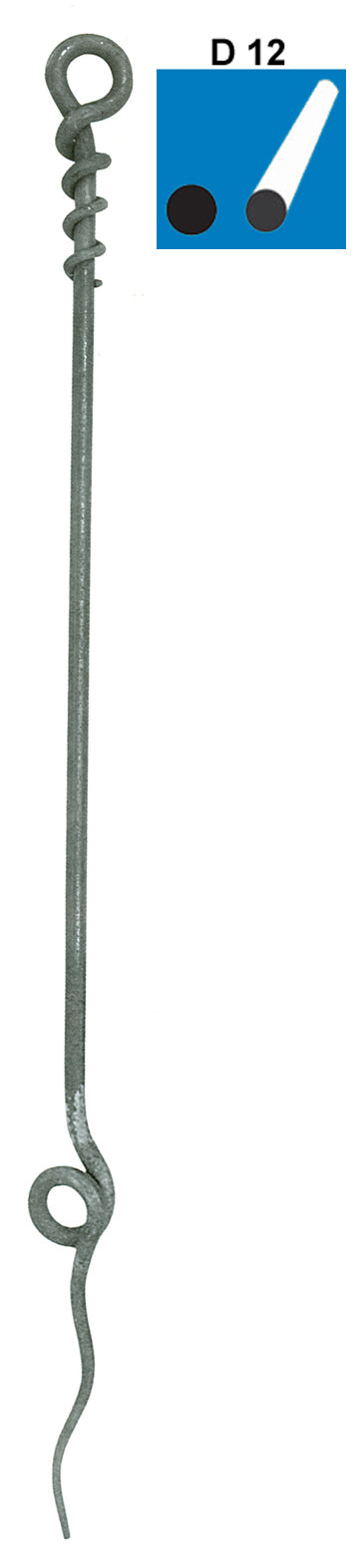 Tyč kovaná D12, h900mm