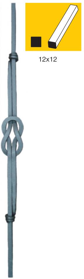 Tyč ozdobná 12x12, h1000mm