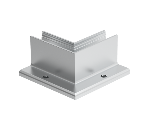 Celosklenené zábradlie-roh. profil-vrchné kotvenie