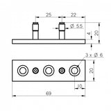 Spodné vedenie dverí