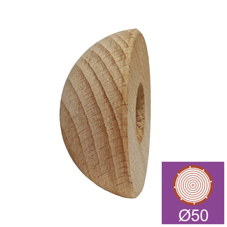 Ukončenie madla polguľa - nelak. BUK(BEECH)