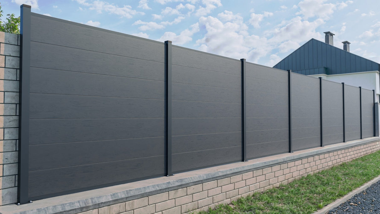 WPC plotová doska BIANKA 166x20x1830mm, sivá