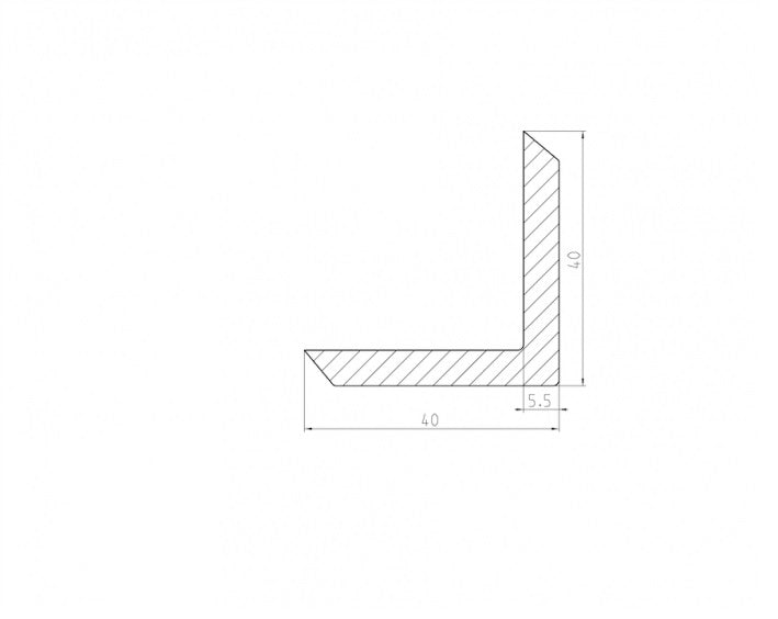 WPC krycia lišta Orech Lyon 40x40x4000mm