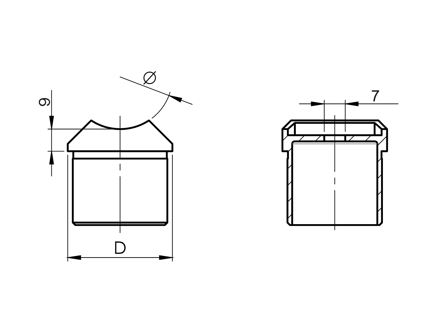 Držiak madla na stĺpik - priamy