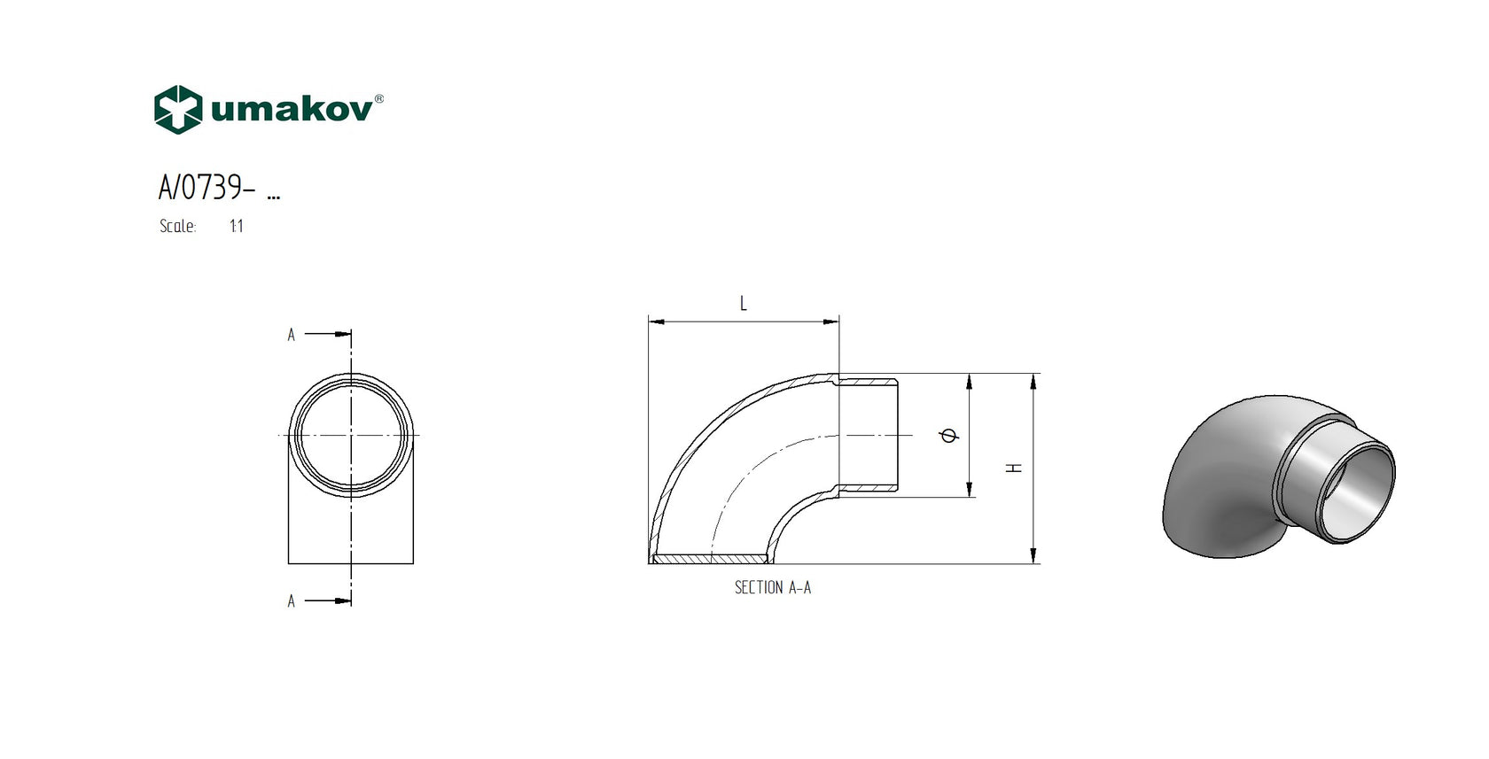 Záslepka - ukončenie madla