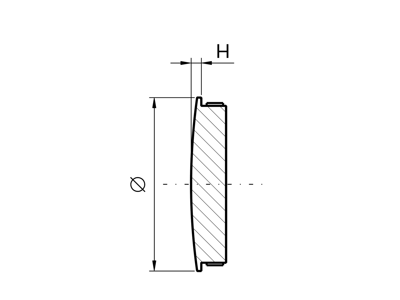 Záslepka madla- solid