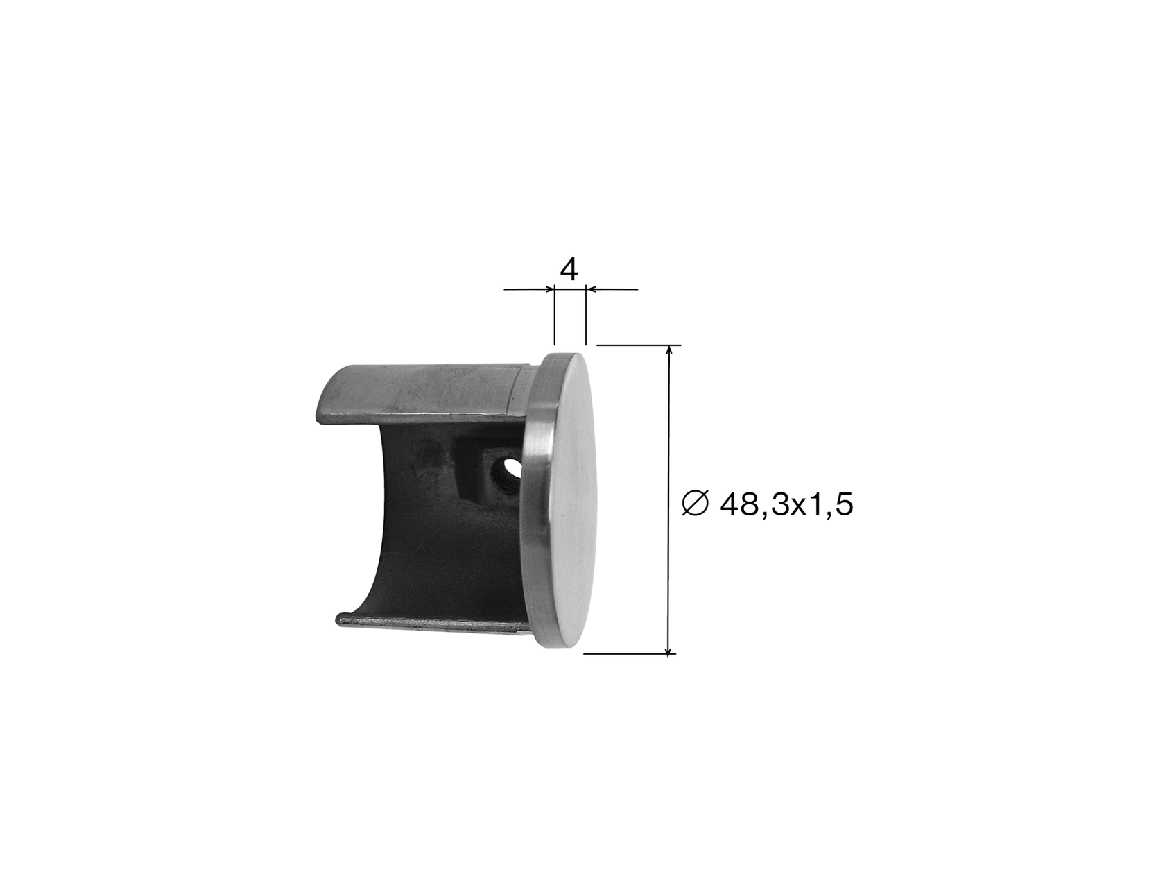 Madlo-držiak skla-záslepka