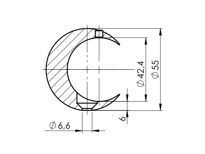 Držiak madla - prstenec