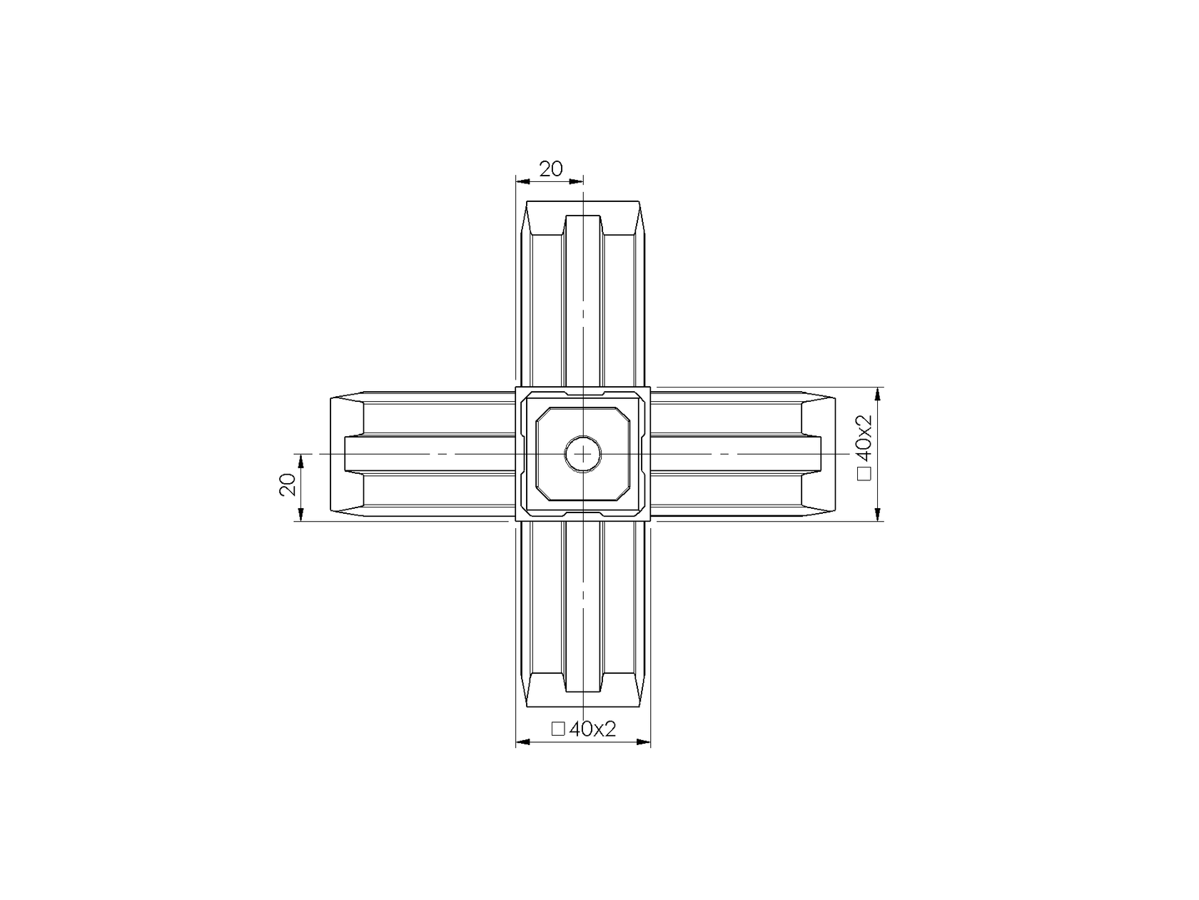 Prechod madla päťstranný PVC
