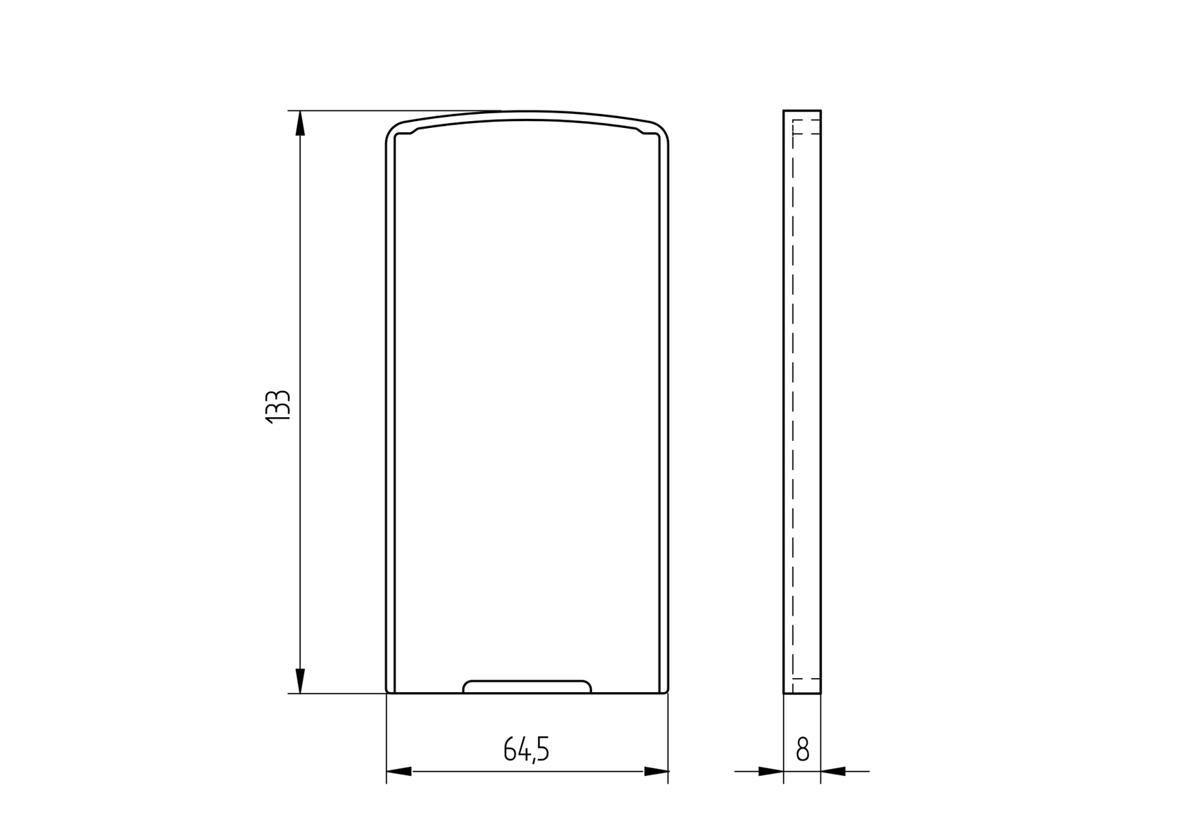 Záslepka pre profil AL/0008-S-E a AL/0009-S-E