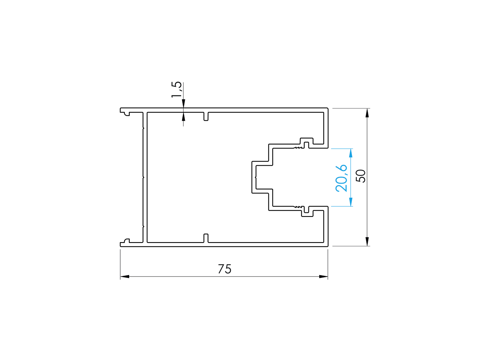 Bránkovy profil rámový pre Design 2