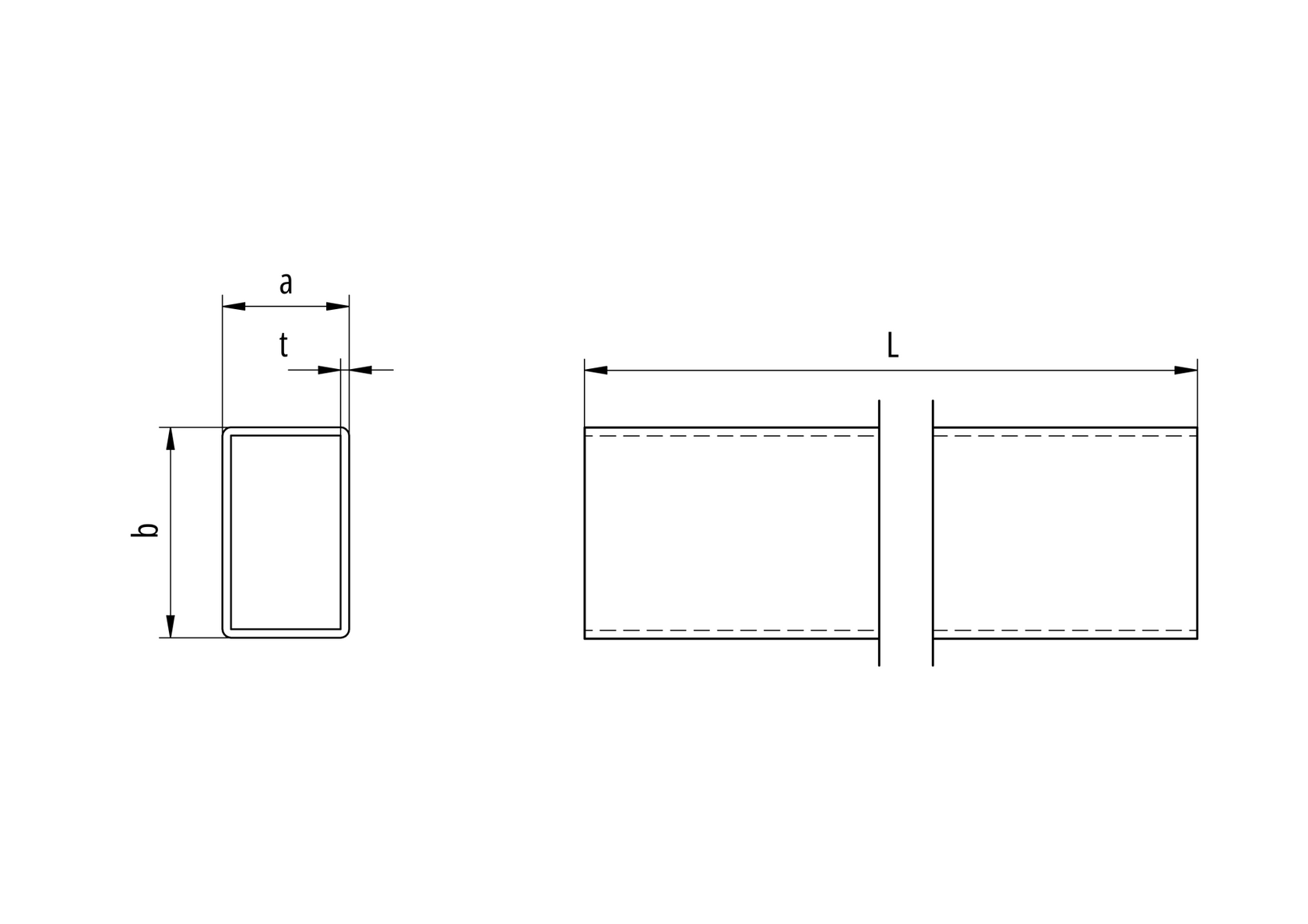 Hliníková plotová výplň 20x10 - 6000mm hnedá R8017