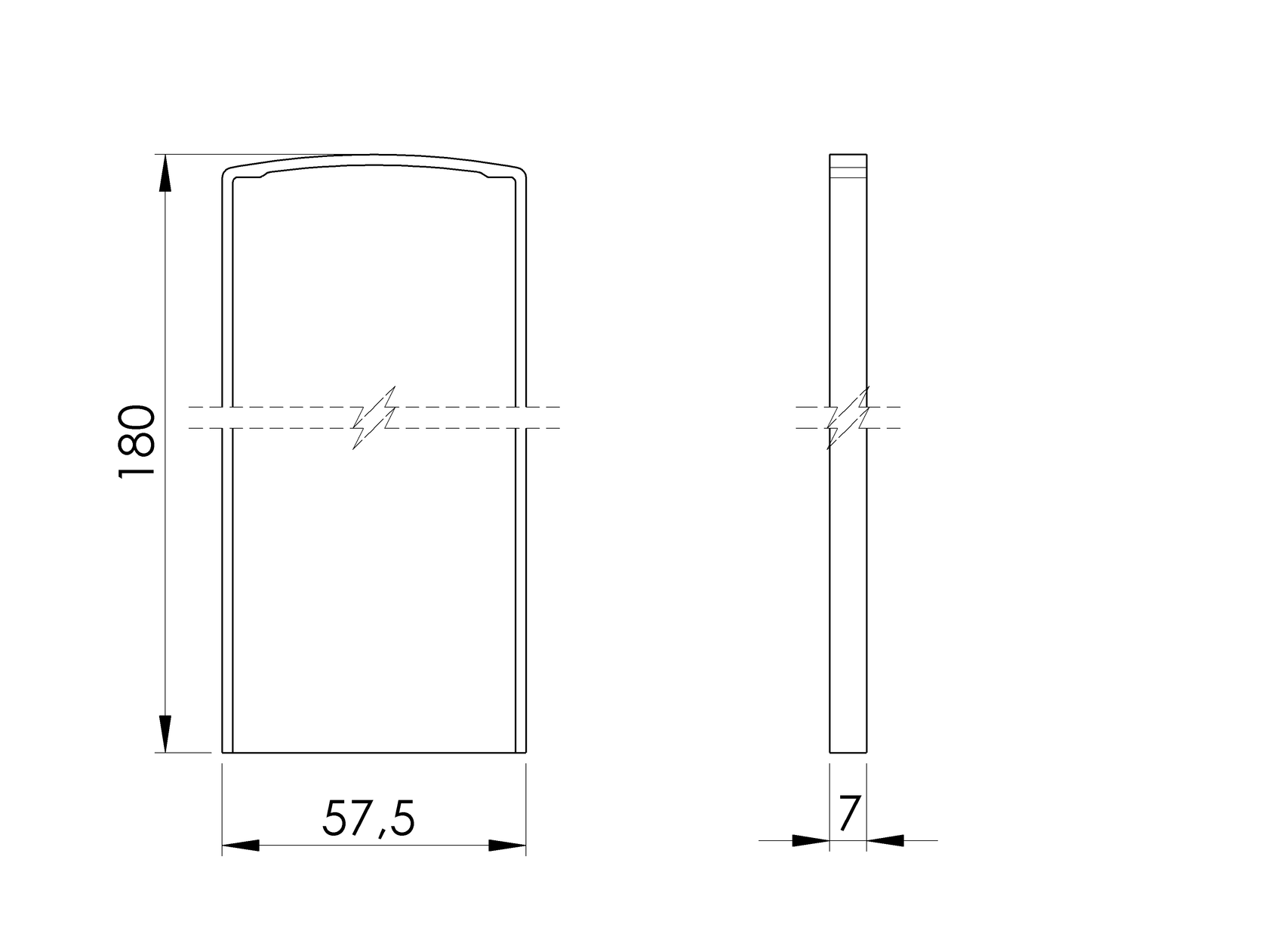 Záslepka pre profil AL/0004-ECO-S-E pre schody