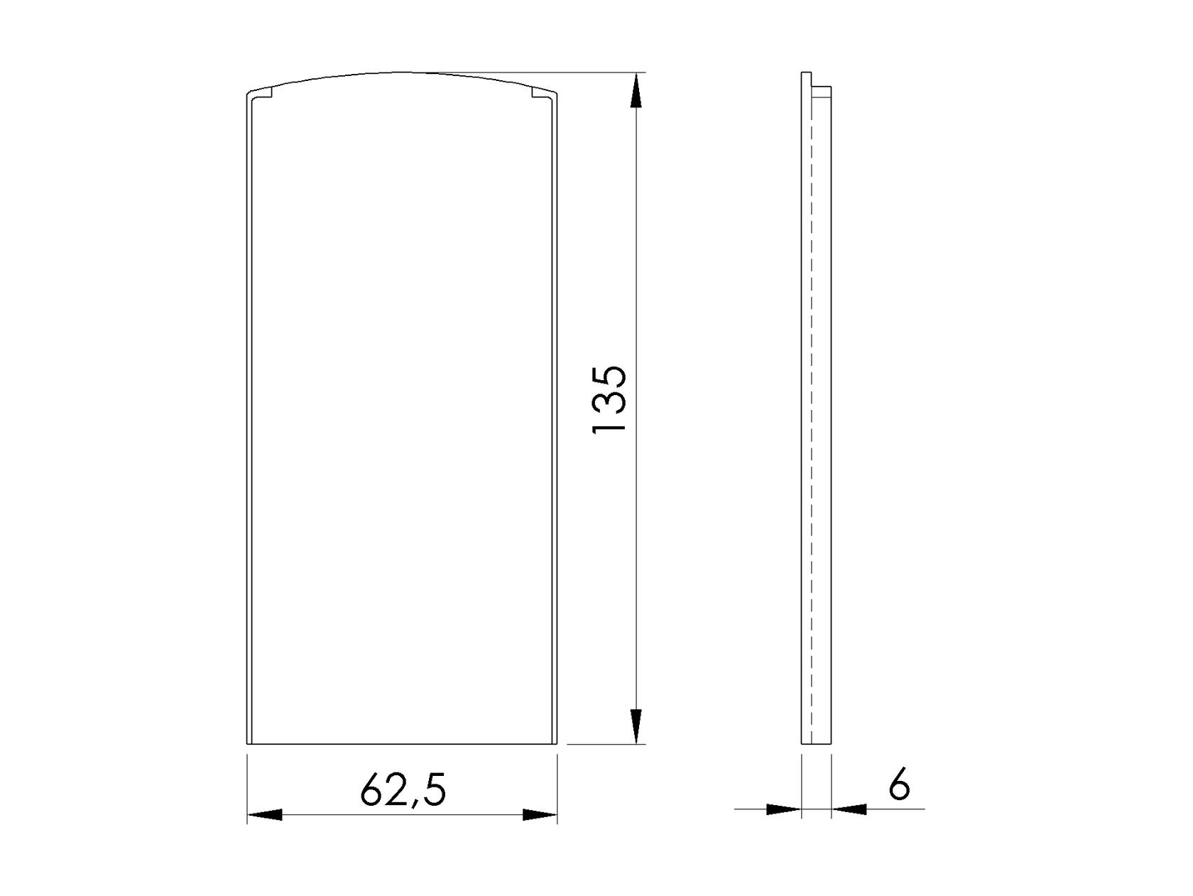 Záslepka pre profil Al/0004-PRO-B-S-E