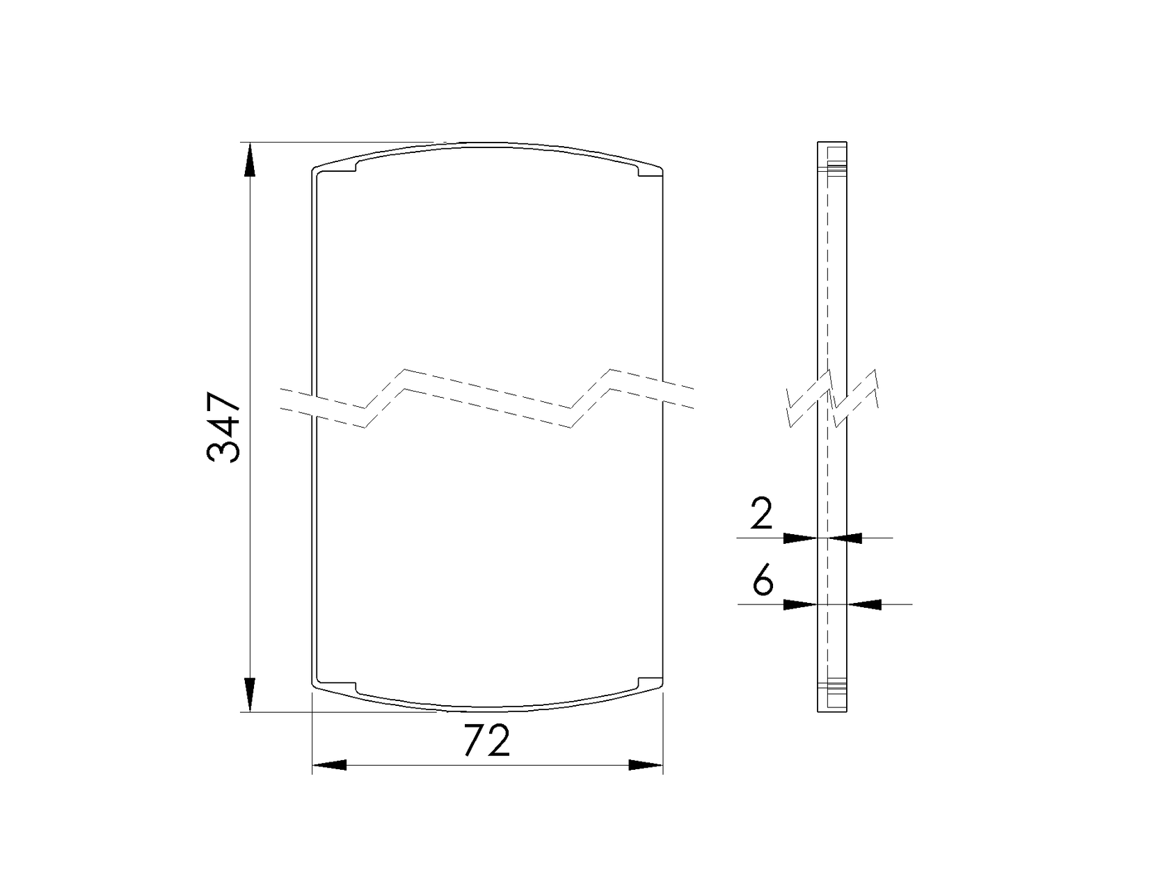 Záslepka pre profil AL/0011-ProXL-N-E pre schody