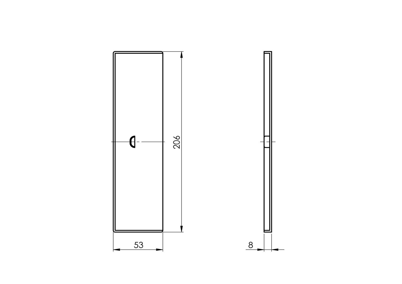 Záslepka pre profil AL/0011-N-EB