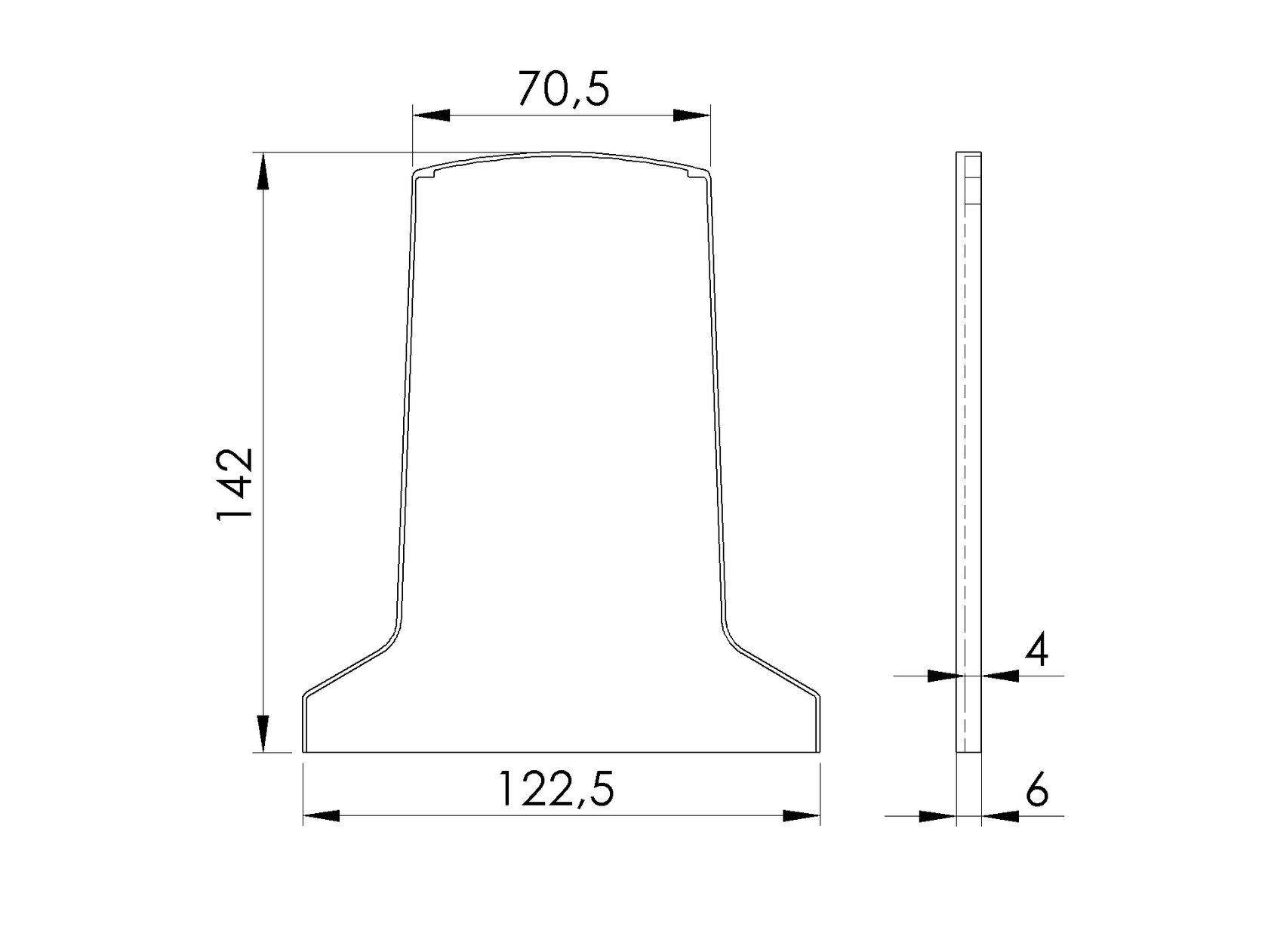 Záslepka pre profil AL/0019-N-E