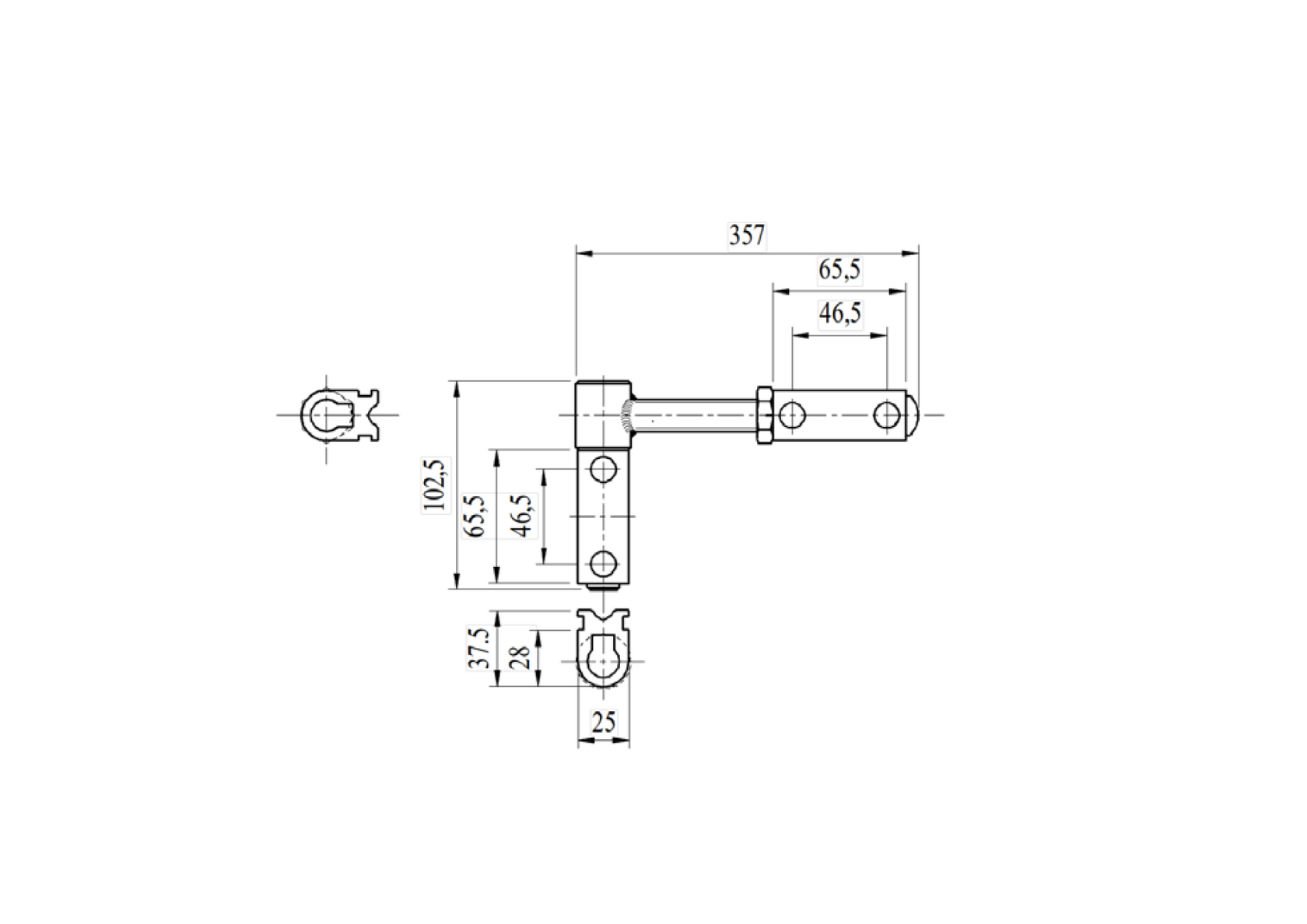 Bránkový pánt nastaviteľný