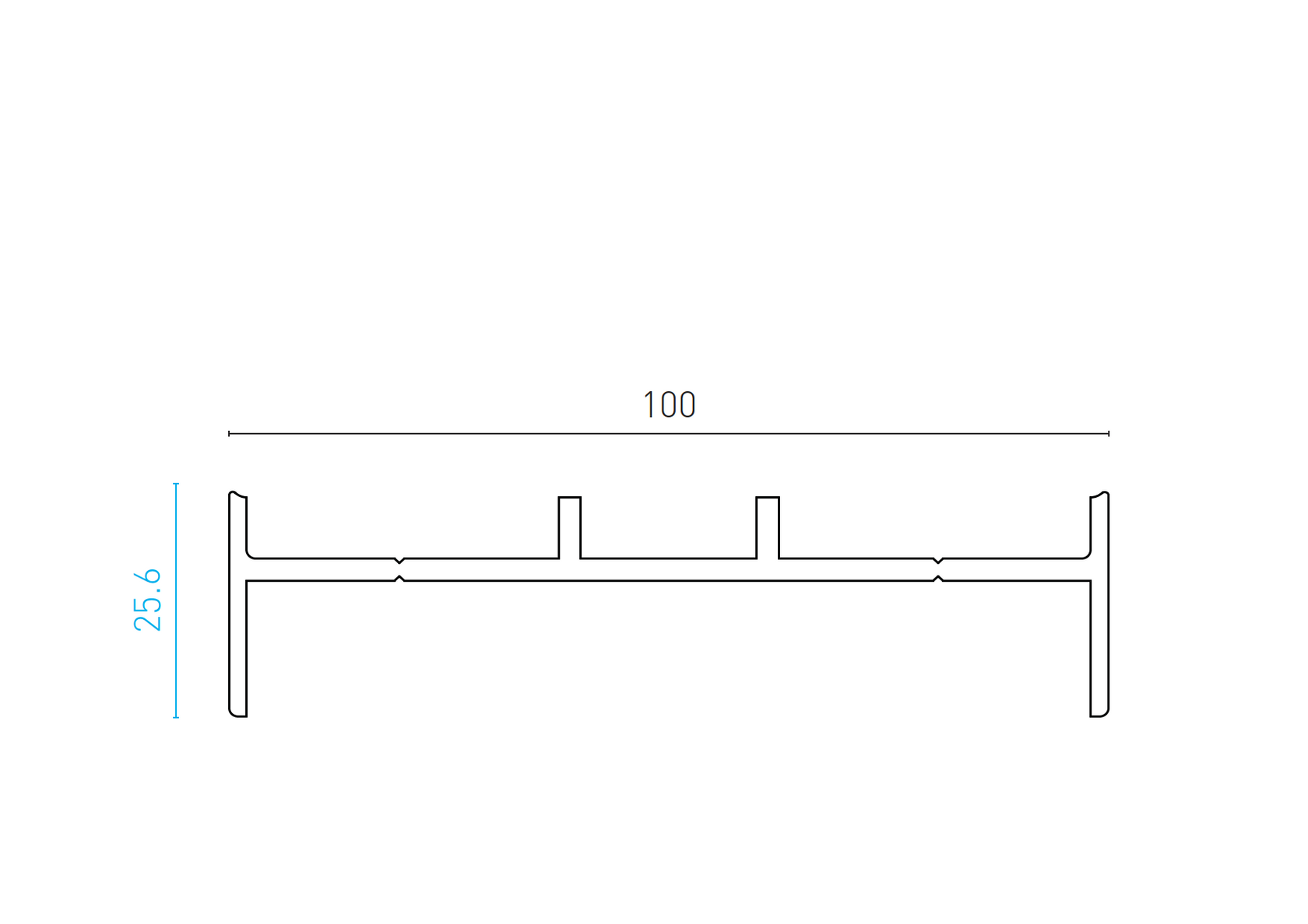 Adaptér k hliníkovému stĺpiku 100x100 - 6000mm