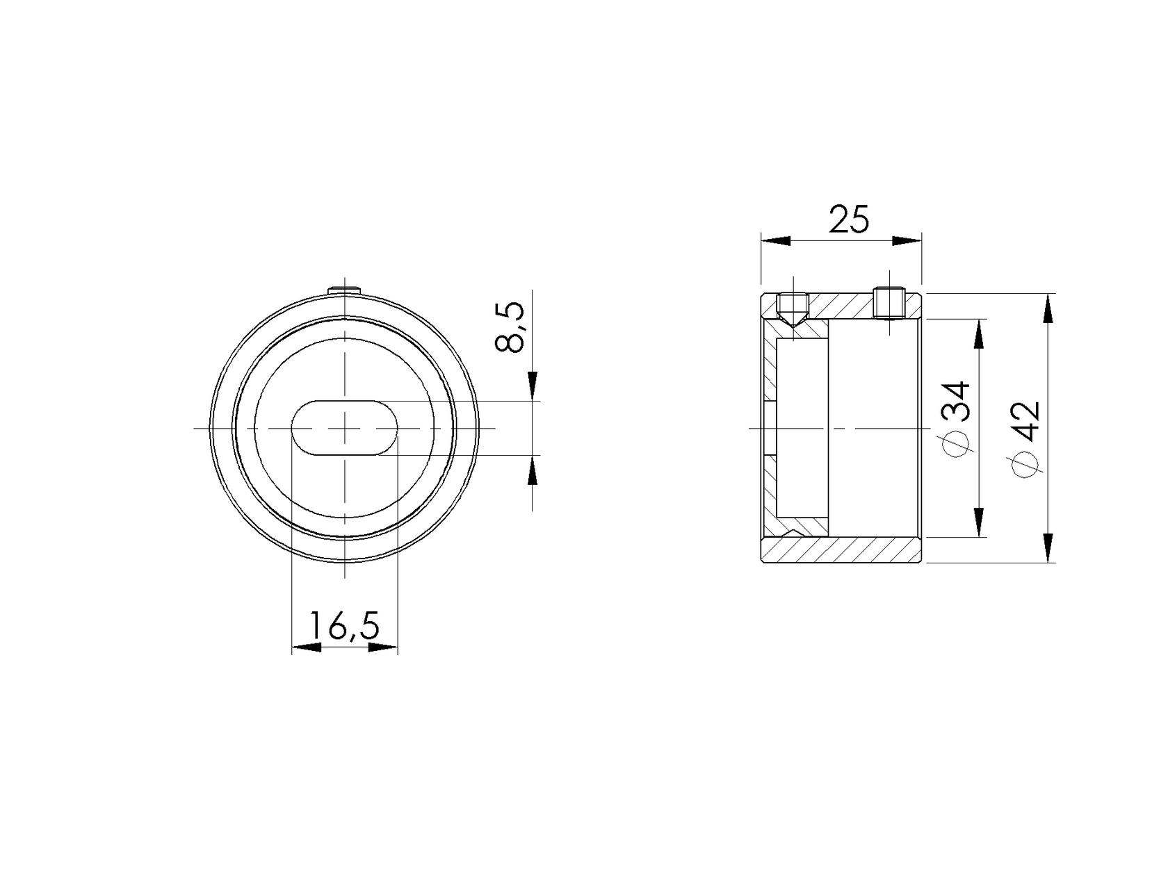 Držiak madla - kotvenie na stenu