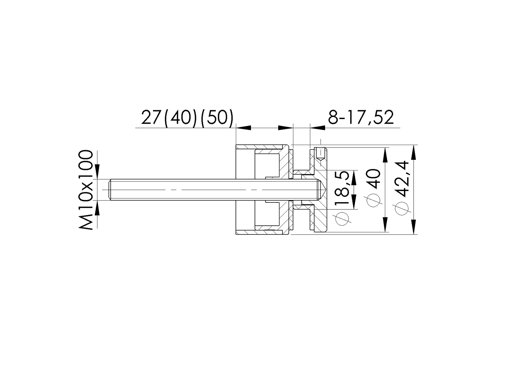 Držiak výplne skla
