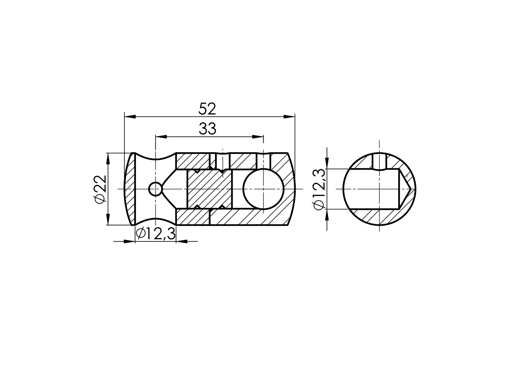 Držiak výplne vertikál.