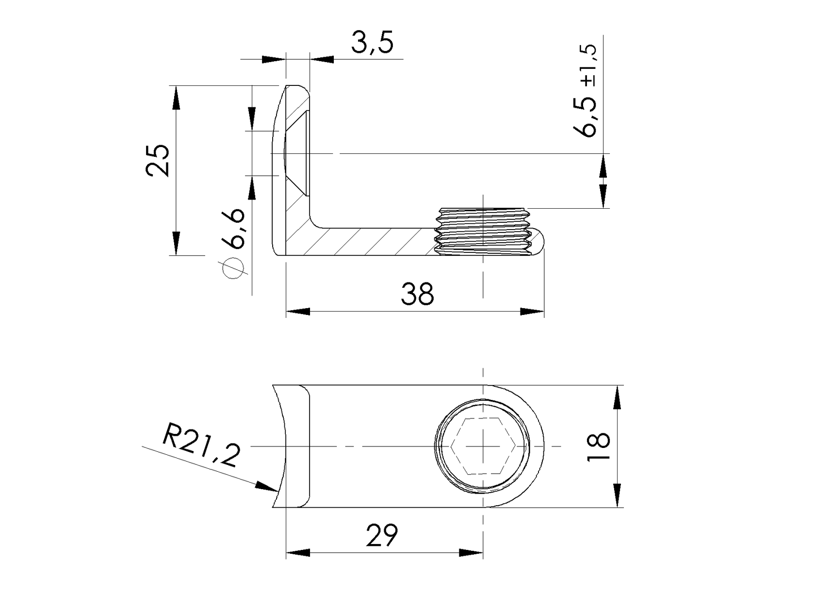 Podpera proti vypadnutiu skla