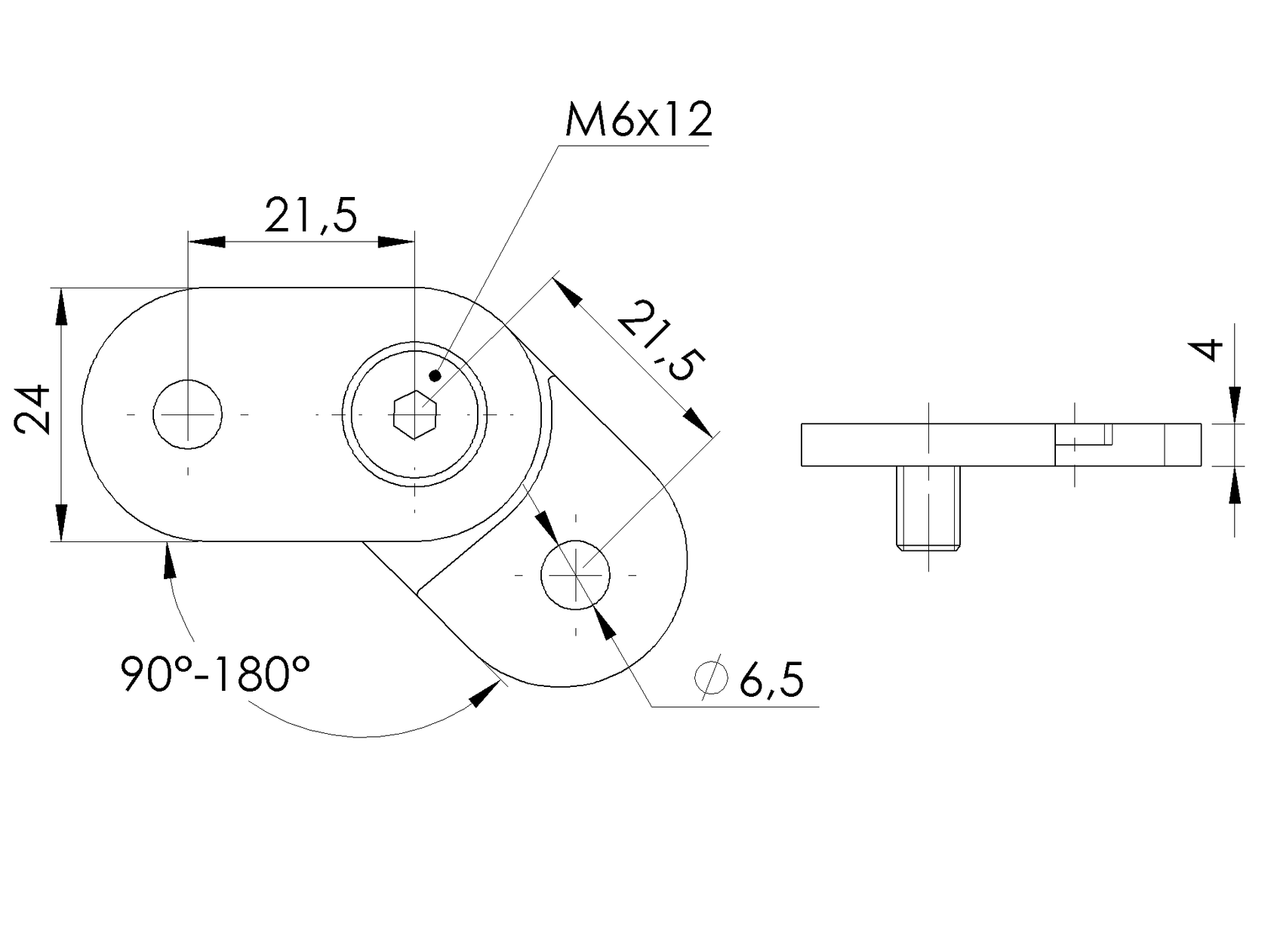 Vanička na držiak madla nastaviteľná