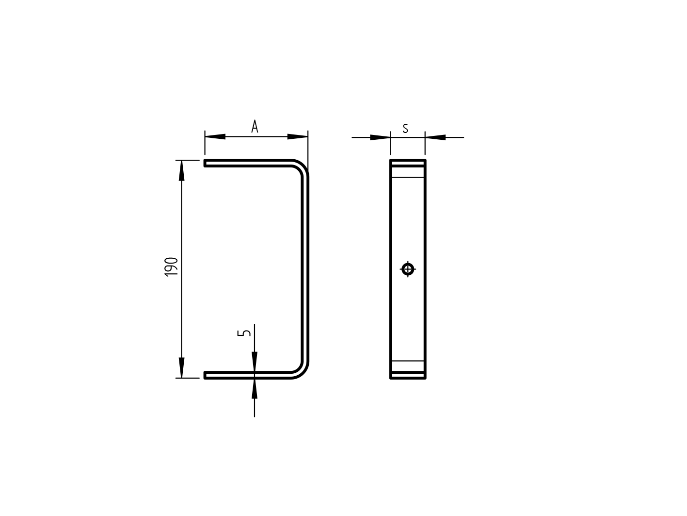Krabica zámková - uzáver 30x190mm