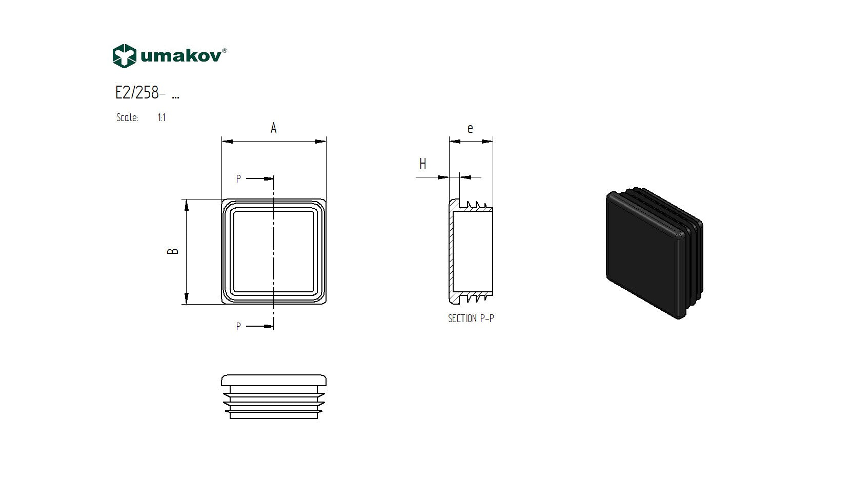 Krytka na stĺpik 30x30mm-PVC