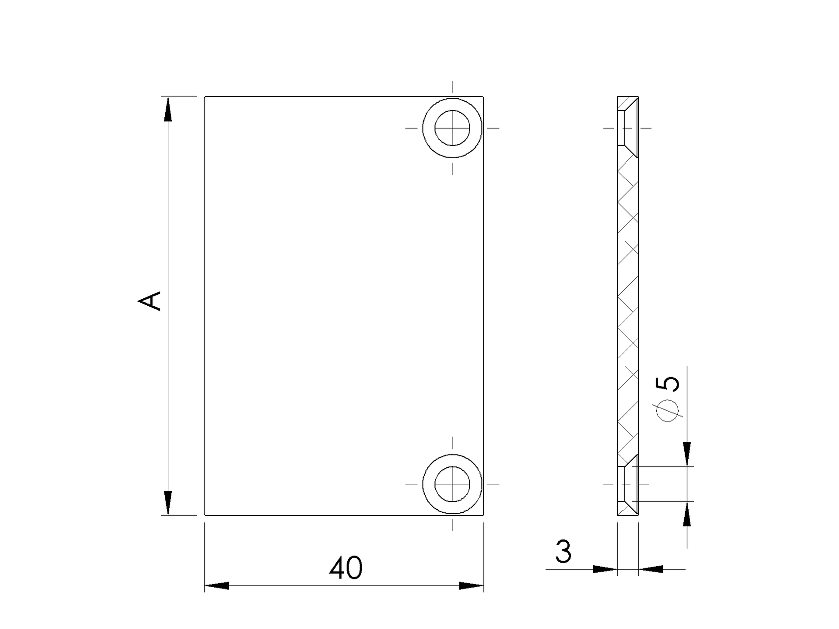 Hliníková krytka adaptéra pre 2 rady 20mm lamely R7016