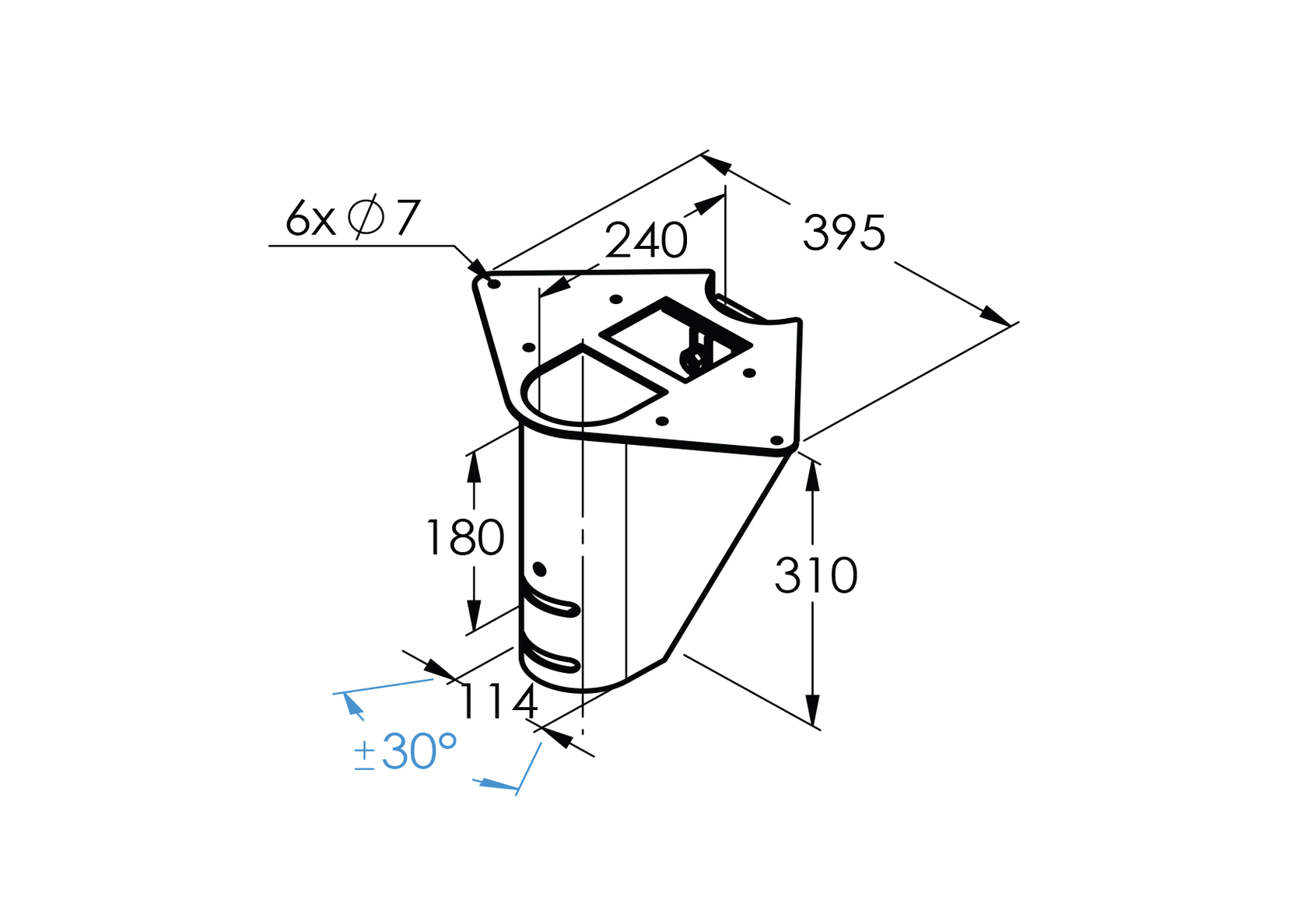 Schodisko SEGMENT NS240 nástup2 320x260x115mm
